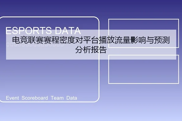 电竞联赛赛程密度对平台播放流量影响与预测分析报告